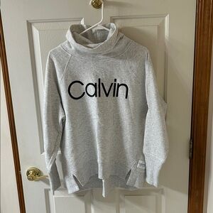 Calvin Klein Light Gray Cowl neck sweatshirt